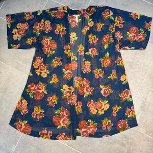 Navy Floral Matilda Jane Kimono M/L